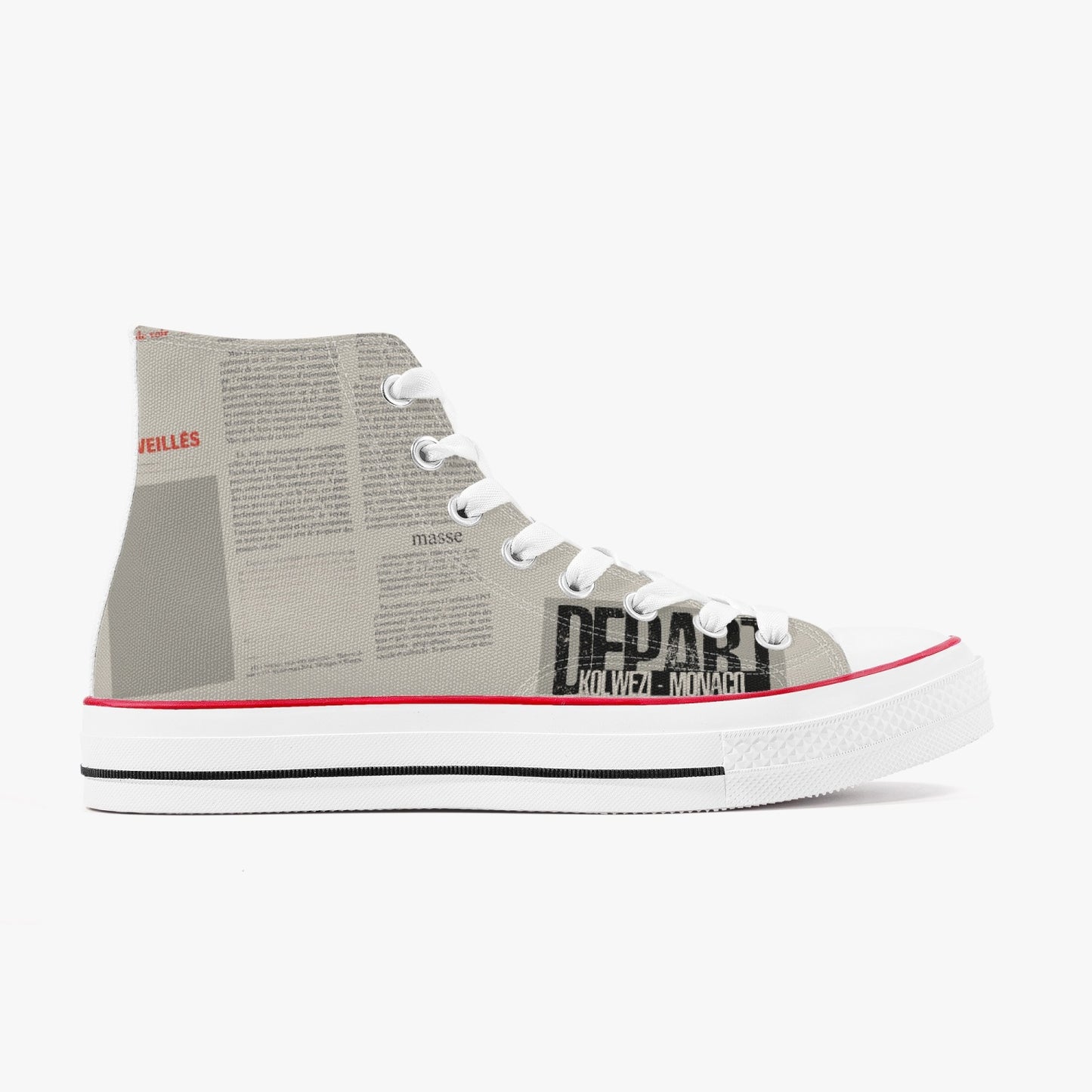 Voyage - High-Top Canvas Shoes