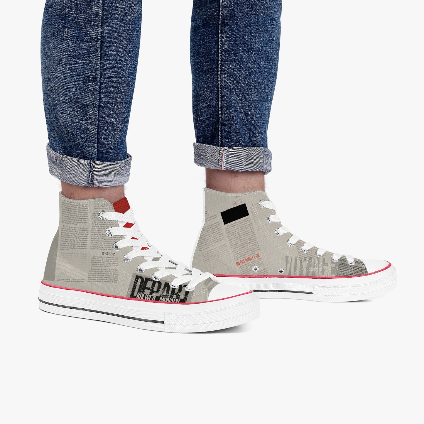 Voyage - High-Top Canvas Shoes